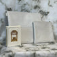 Tallit and Tefillin Bag Set - Genuine Leather Smooth White - Orot Judaica