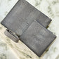 Tallit and Tefillin Bag Set - Genuine Leather Python Embossed Gray - Orot Judaica