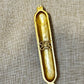 Decorative Metal Mezuzah - Golden Menorah
