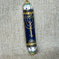 Decorative Metal Mezuzah - Golden Menorah