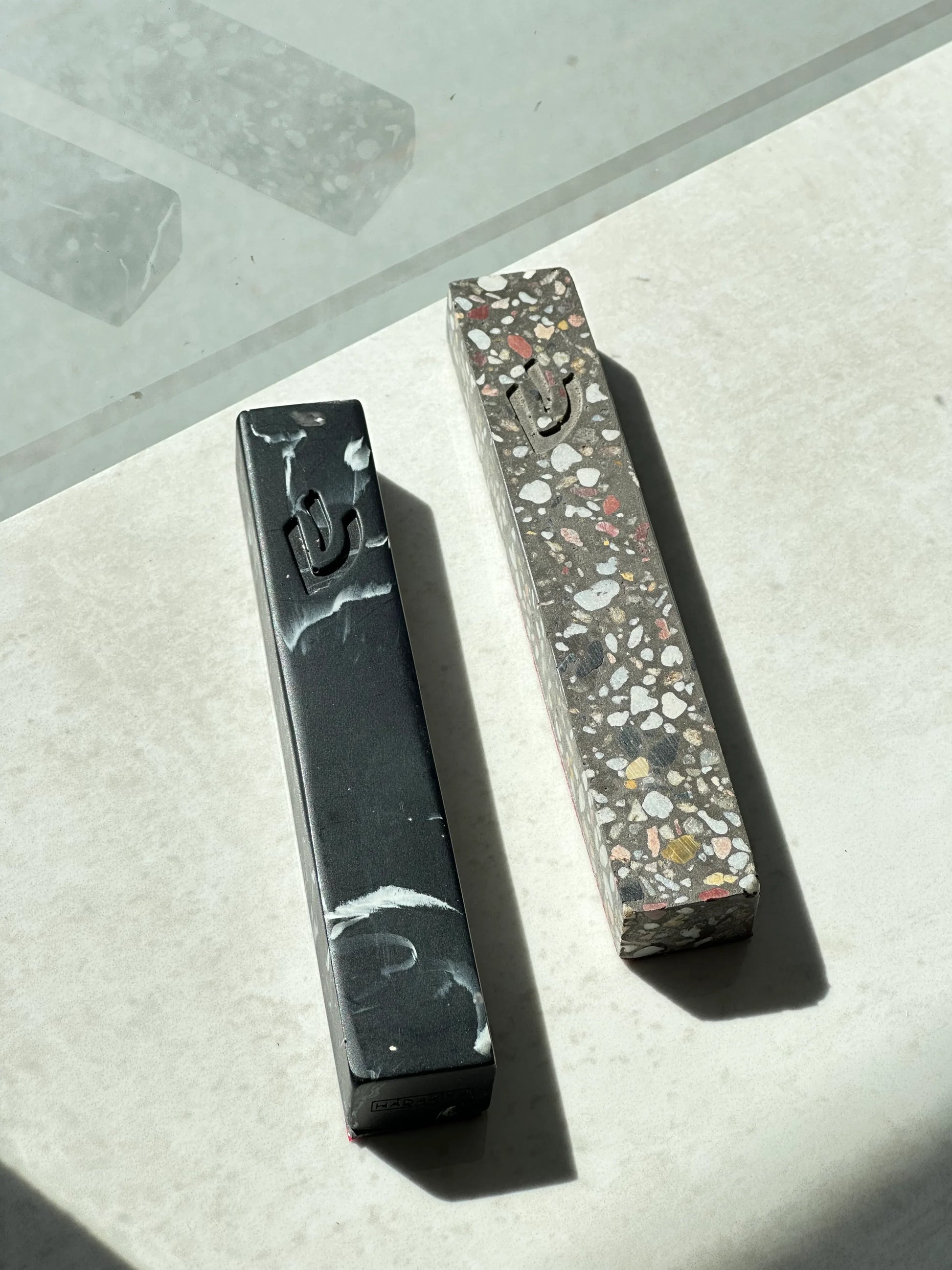 Modern Marble Mezuzah Case - Street Collection - Orot Judaica