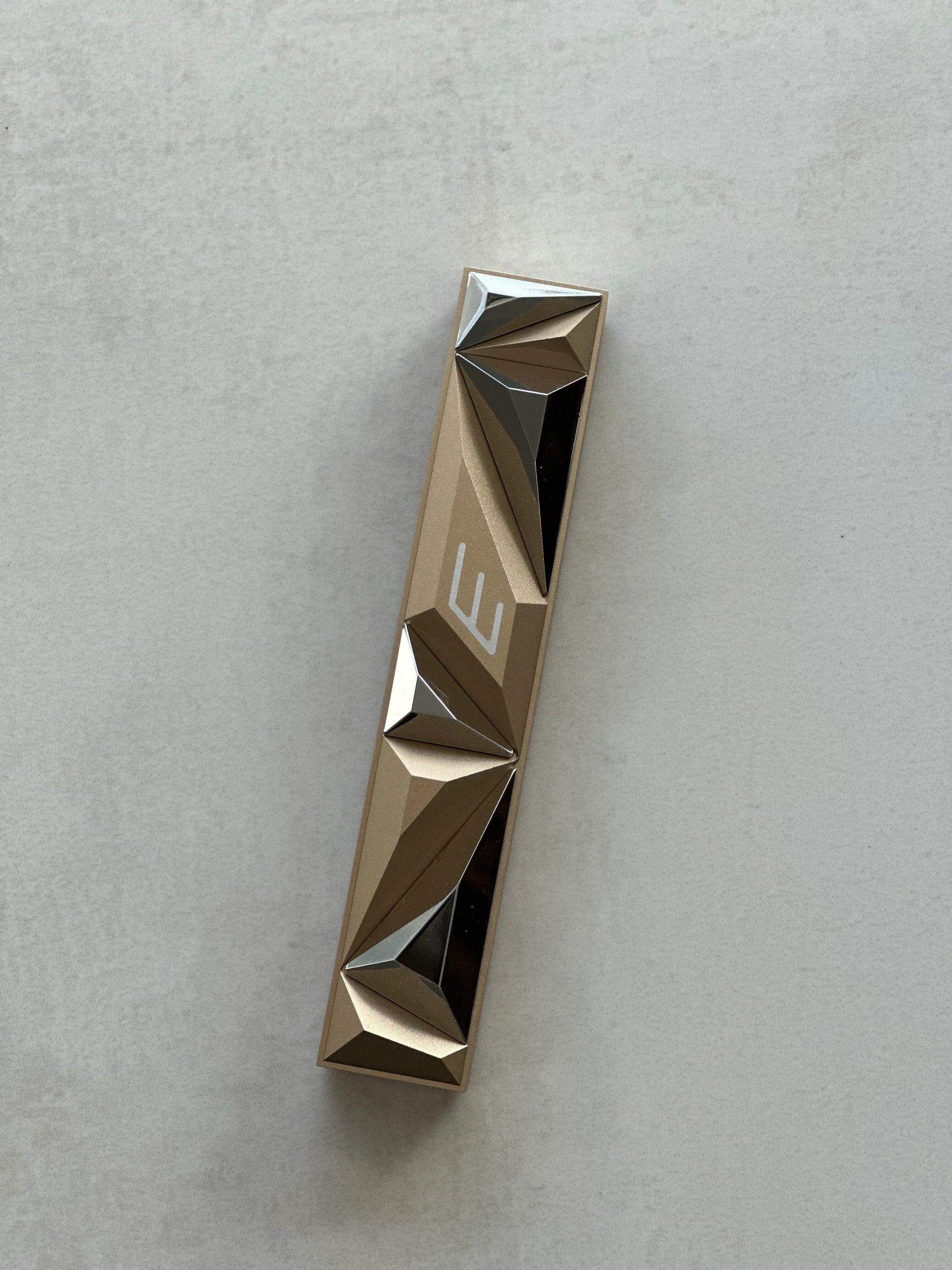 Rose Gold Crystal Mezuzah Case - Anodized Aluminum - Orot Judaica