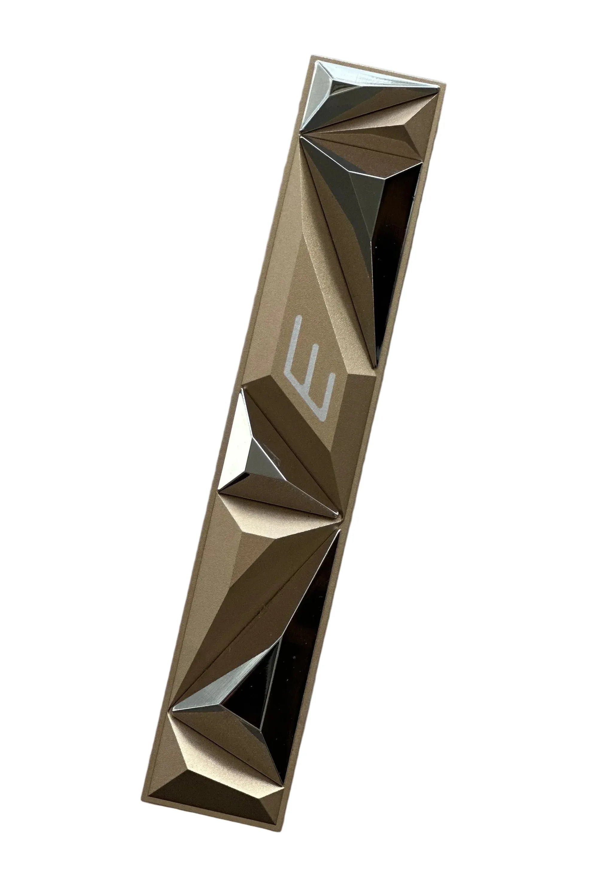 Rose Gold Crystal Mezuzah Case - Anodized Aluminum - Orot Judaica