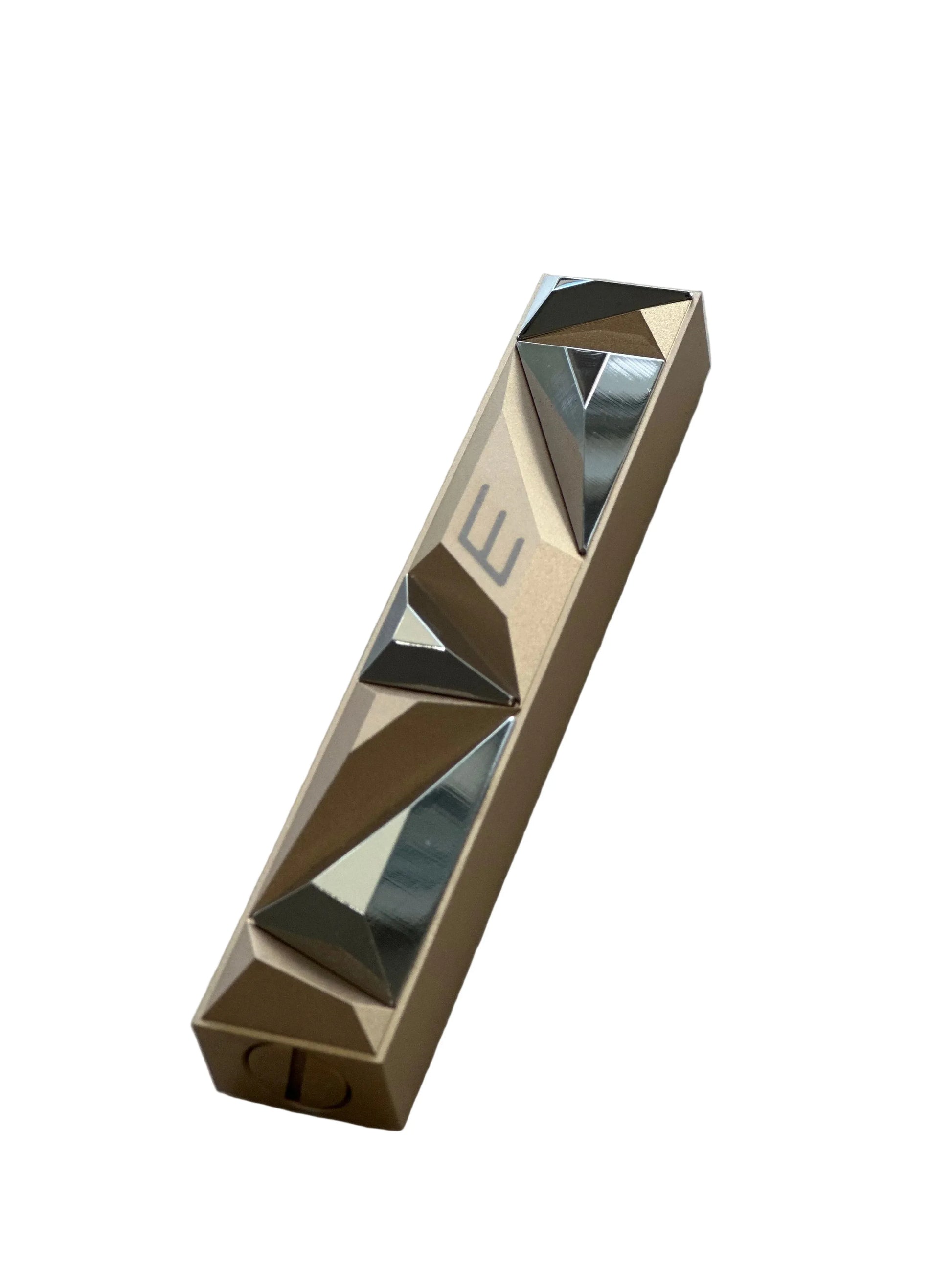 Rose Gold Crystal Mezuzah Case - Anodized Aluminum - Orot Judaica