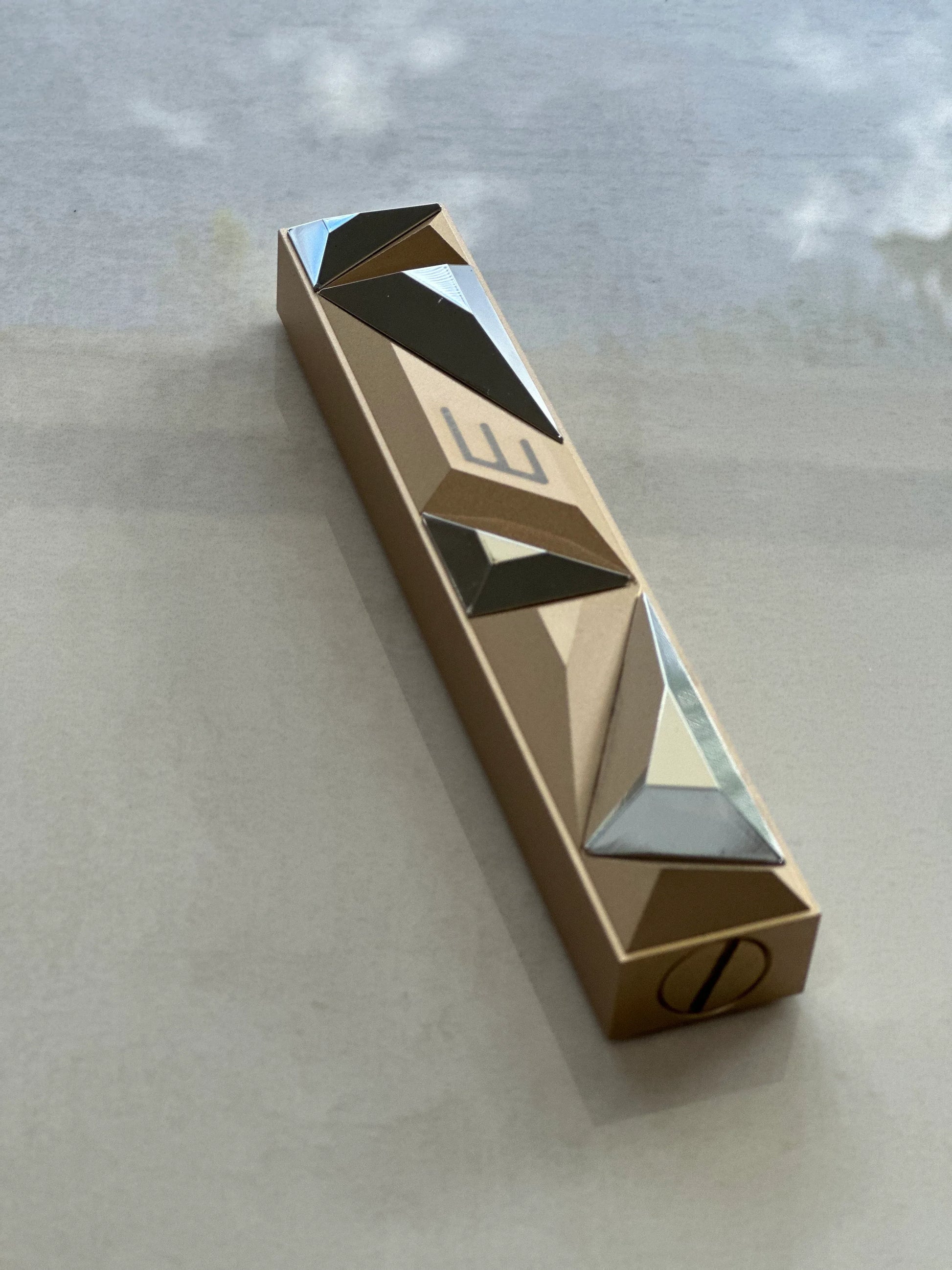 Rose Gold Crystal Mezuzah Case - Anodized Aluminum - Orot Judaica