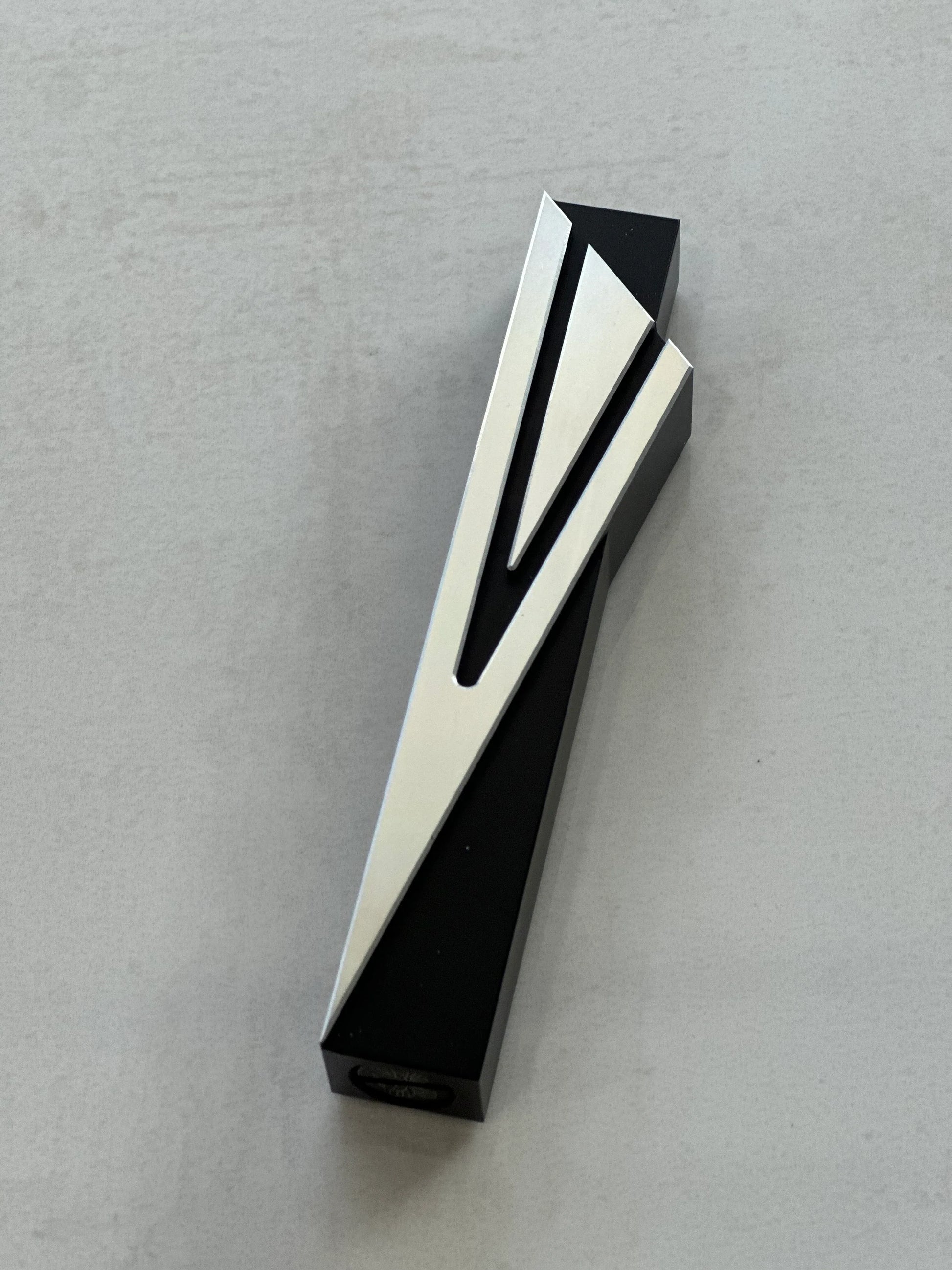 Capital Shin Mezuzah Case - Anodized Aluminum - Orot Judaica