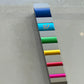 Anodized Aluminum Mezuzah Case with Color Crystal Inlays - Orot Judaica