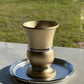 Aluminum Kiddush Cup with Saucer - Orot Judaica