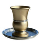 Aluminum Kiddush Cup with Saucer - Orot Judaica