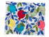 Bamboo Fabric Challah Cover - Colorful Pomegranates - Orot Judaica