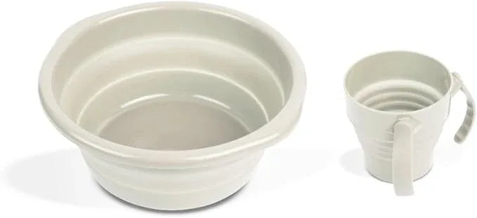Compact Collapsible Netilat Yadayim Set - Washing Cup + Bowl - Orot Judaica