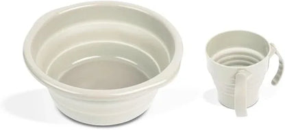 Compact Collapsible Netilat Yadayim Set - Washing Cup + Bowl - Orot Judaica