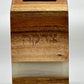 Wood and White Epoxy Tzedakah Box - Orot Judaica