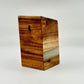 Wood and White Epoxy Tzedakah Box - Orot Judaica