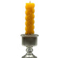 Havdalah Candle - Silver Candlestick Sculpted Design - Orot Judaica