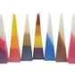 Havdalah Candle - Modern Pyramid Design Multicolor - Orot Judaica