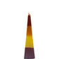 Havdalah Candle - Modern Pyramid Design Multicolor - Orot Judaica