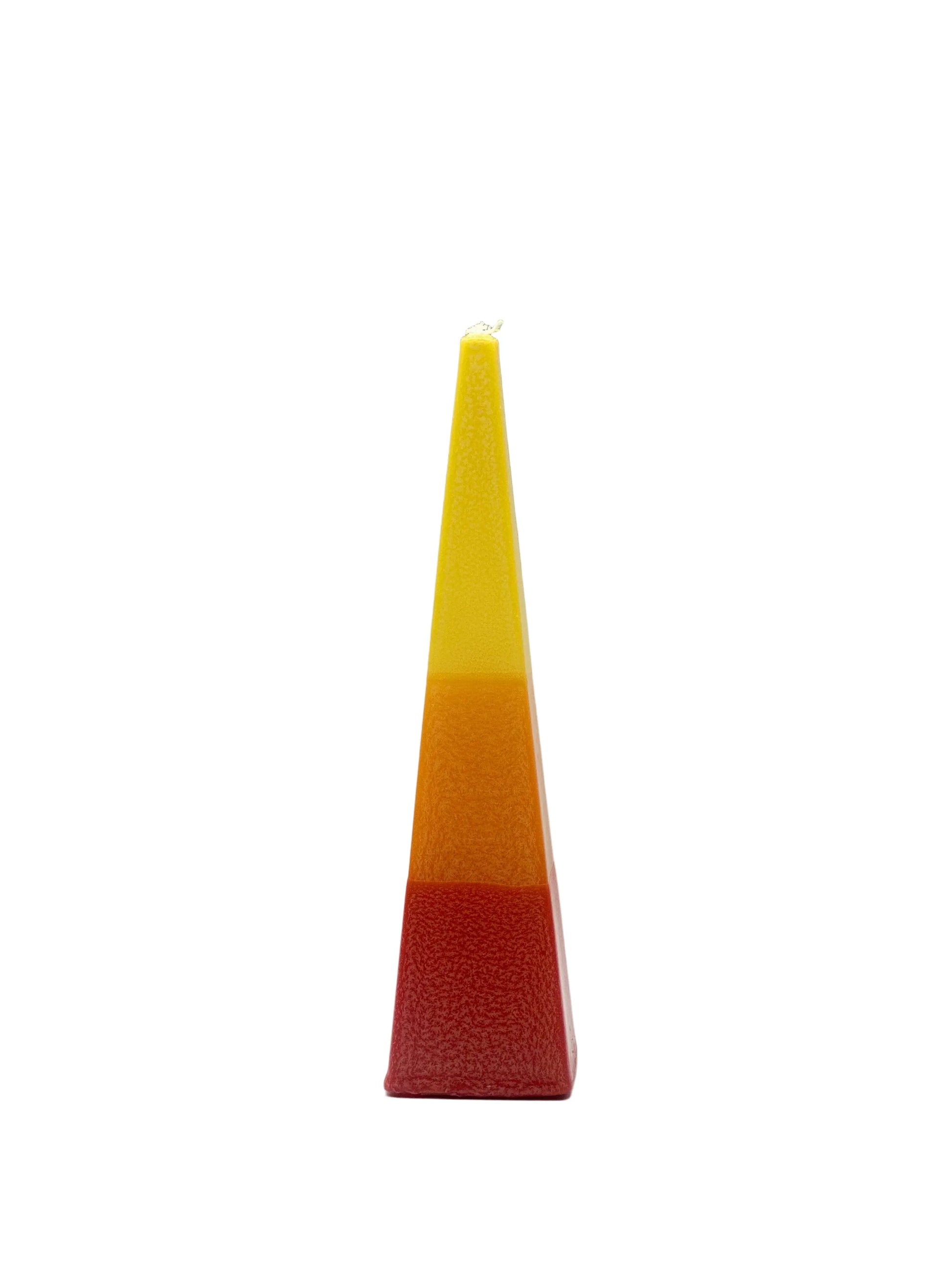 Havdalah Candle - Modern Pyramid Design Multicolor - Orot Judaica