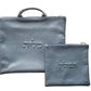 Tallit and Tefillin Bag with Handle Set - Genuine Leather Soft Blue - Orot Judaica