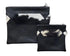 Tallit and Tefillin Bag Set - Genuine Leather Black with Fur Diamonds - Orot Judaica