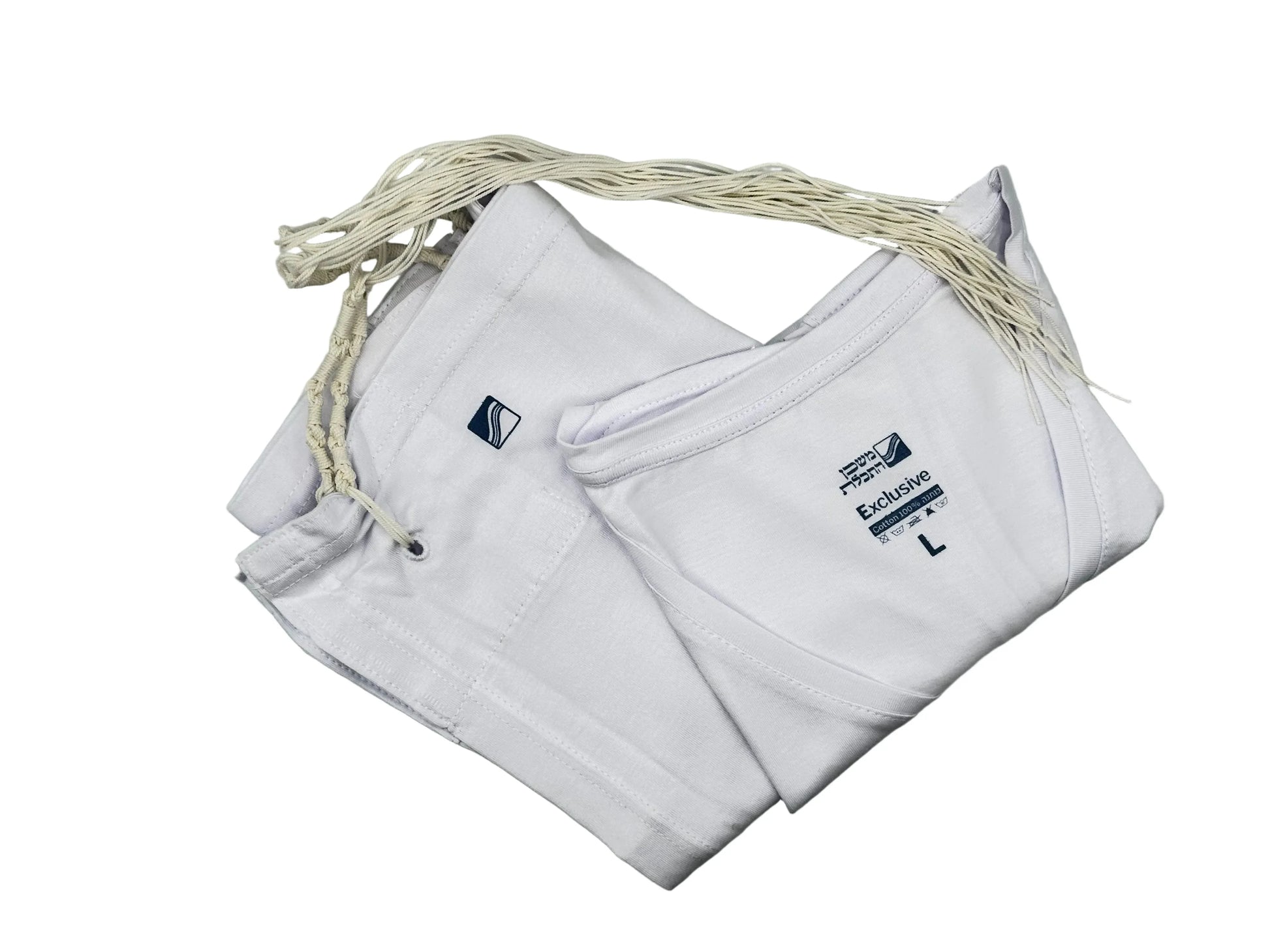 Tzitzit Undershirt - 100% Cotton Exclusive by Mishkan HaTchelet - Orot Judaica