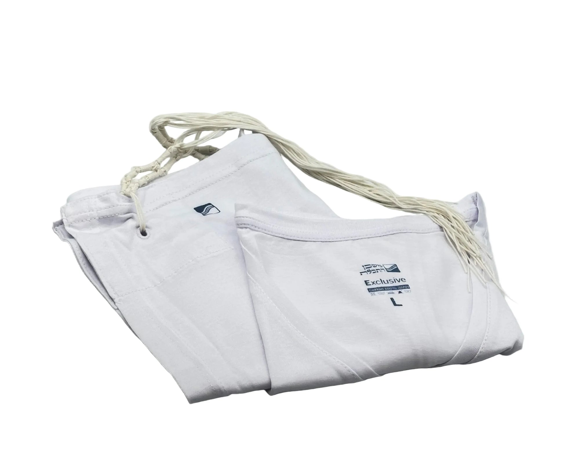 Tzitzit Undershirt - 100% Cotton Exclusive by Mishkan HaTchelet - Orot Judaica