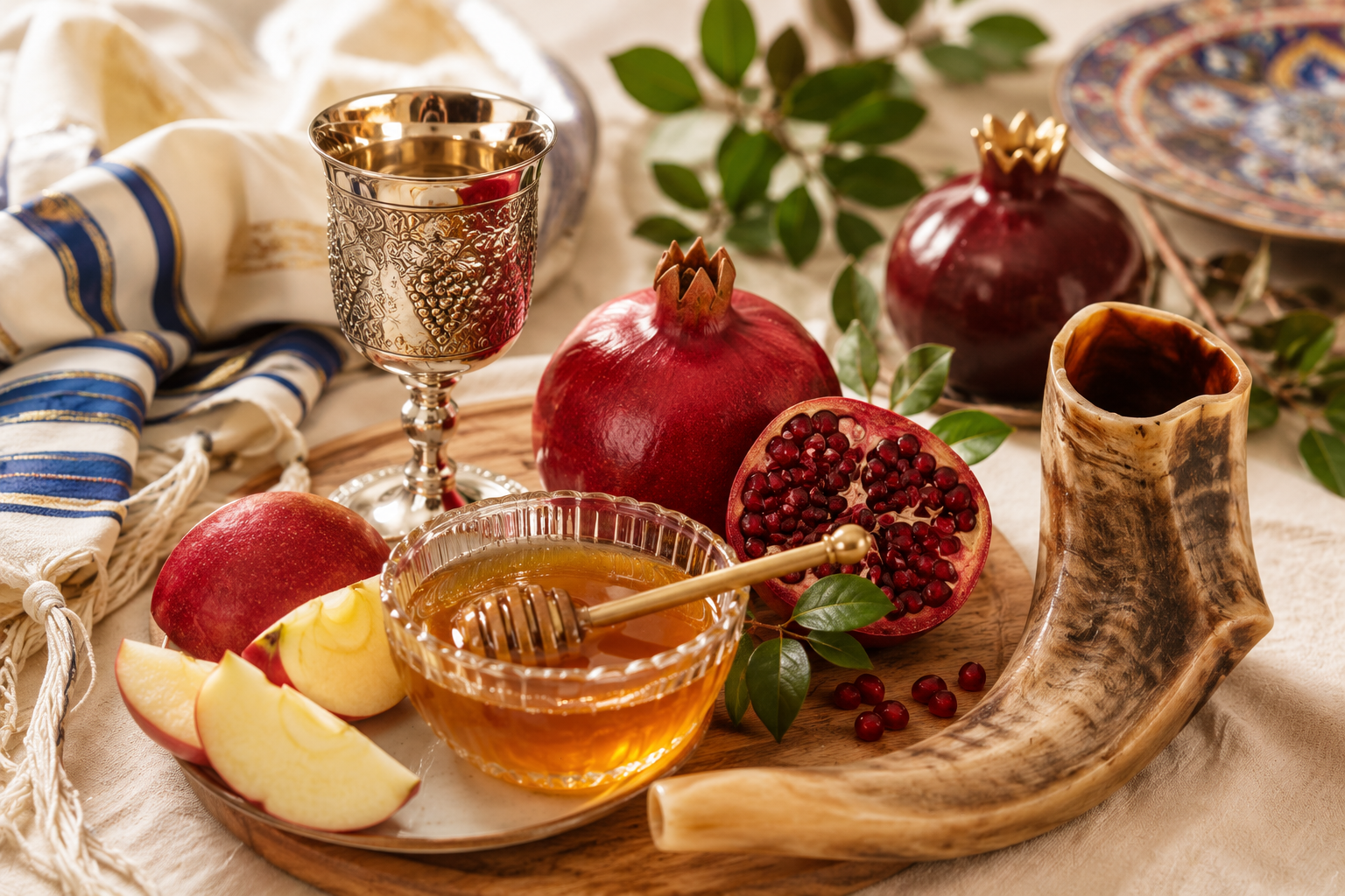 Rosh Hashanah Table of Sweet Symbols