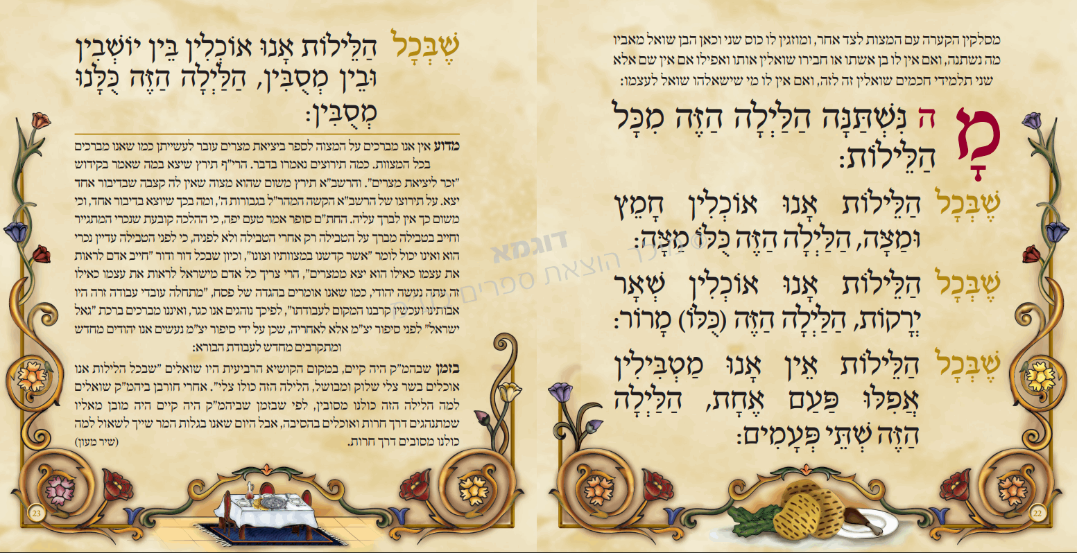 Passover Haggadah - Luxury Square Faux Leather “Silk” Edition