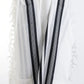 Tallit Shacharit Black - 100% Rehelim Wool - Mishkan HaTchelet - Orot Judaica