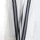 Tallit Shacharit Black - 100% Rehelim Wool - Mishkan HaTchelet - Orot Judaica