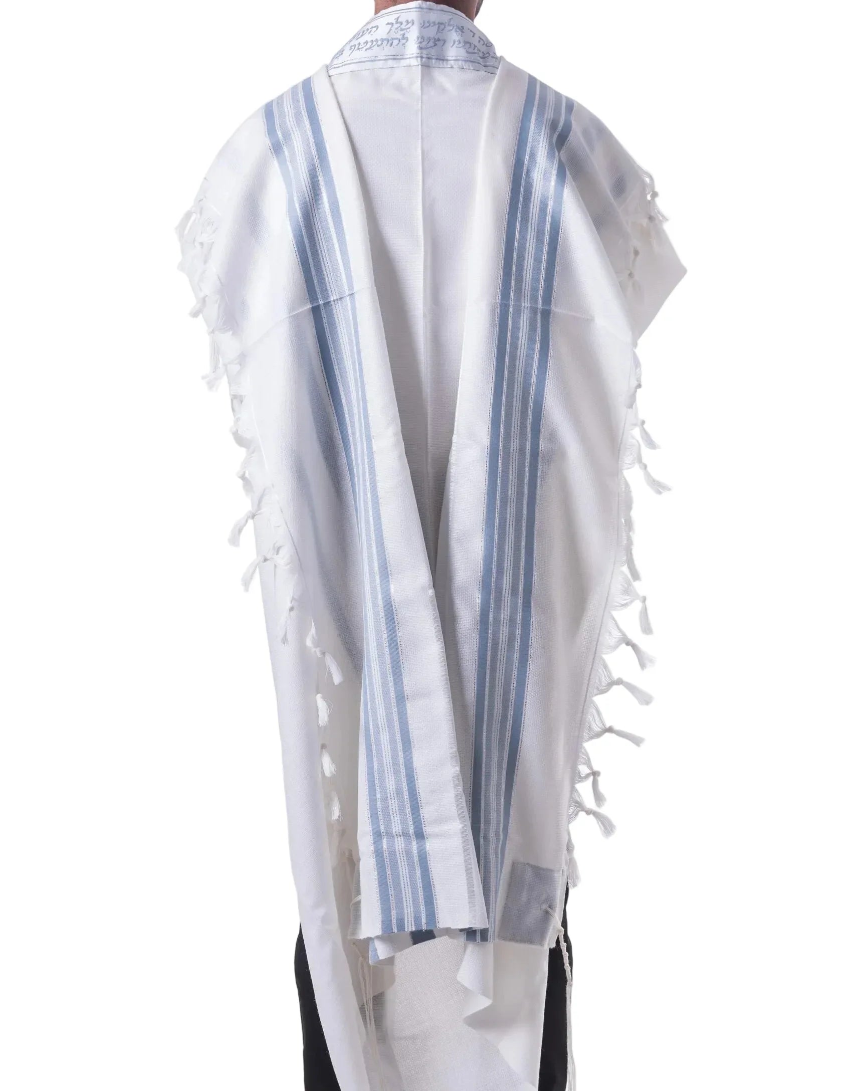 Tallit Tashbetz Bright Blue - 100% Rehelim Wool - Mishkan HaTchelet - Orot Judaica