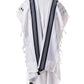 Tallit Tashbetz Black - 100% Rehelim Wool - Mishkan HaTchelet - Orot Judaica