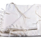 Tallit Tashbetz White - 100% Rehelim Wool - Mishkan HaTchelet - Orot Judaica