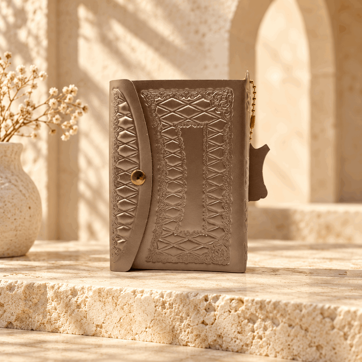 Siddur – Beit Tefillah Genuine Leather Pocket Prayer Book | Rose Gold Snap Closure & Name Stamping