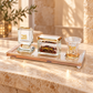 Havdalah Set – Luxury Crystal Havdalah Set with Tray, Kiddush Cup, Candle Holder & Besamim Box