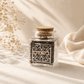 Glass Besamim Jar - Havdalah Spice Container with Gold Plaque