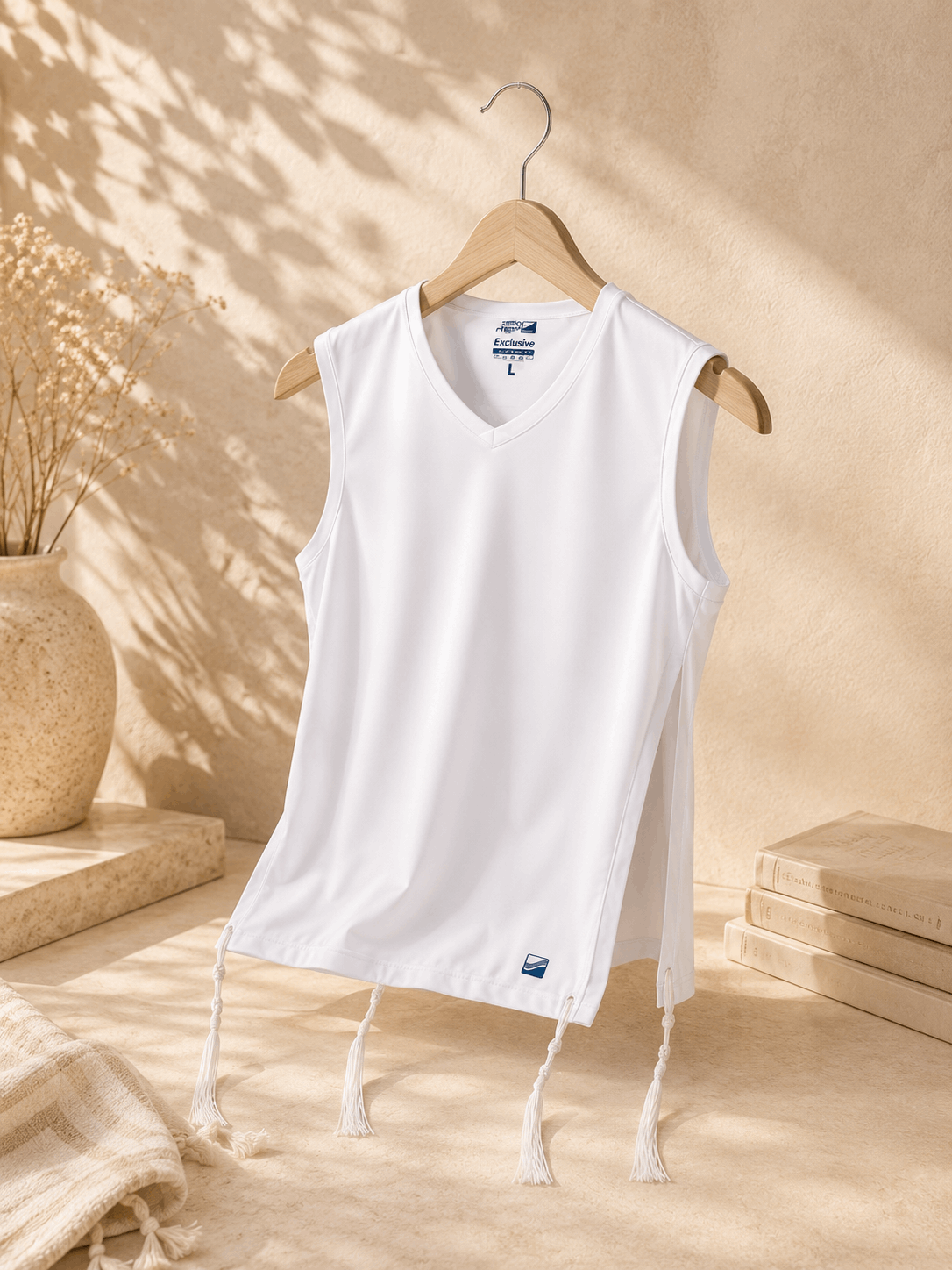 Tzitzit Undershirt - 100% Cotton Exclusive by Mishkan HaTchelet