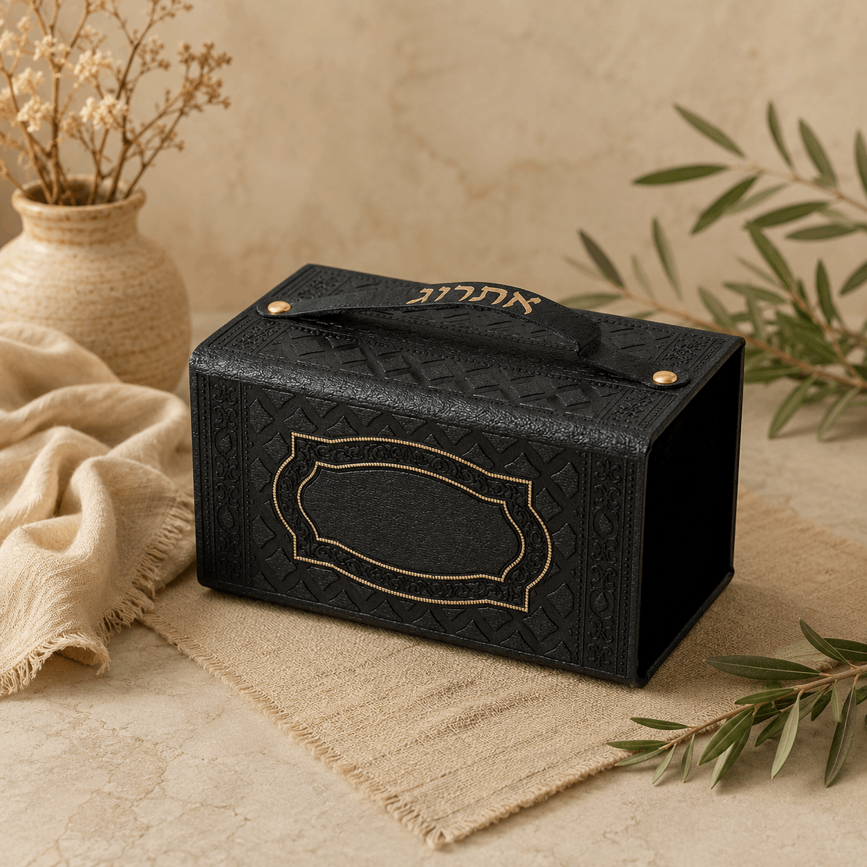 Etrog Box Protective Case - Luxury Faux Leather