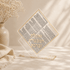 Acrylic Birkat Hamazon Stand - Gold (Ashkenaz)