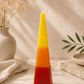 Havdalah Candle - Modern Pyramid Design Multicolor