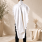 Tallit Pe'er Kal White - 100% Pure Rehelim Wool - Mishkan HaTchelet