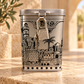Tzedakah Box – Metal Charity Box with Jerusalem Design & Lock | Jewish Judaica