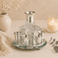 Rotating Crystal Kiddush Wine Dispenser - 6 Cups