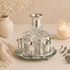 Rotating Crystal Kiddush Wine Dispenser - 6 Cups