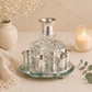 Rotating Crystal Kiddush Wine Dispenser - 6 Cups