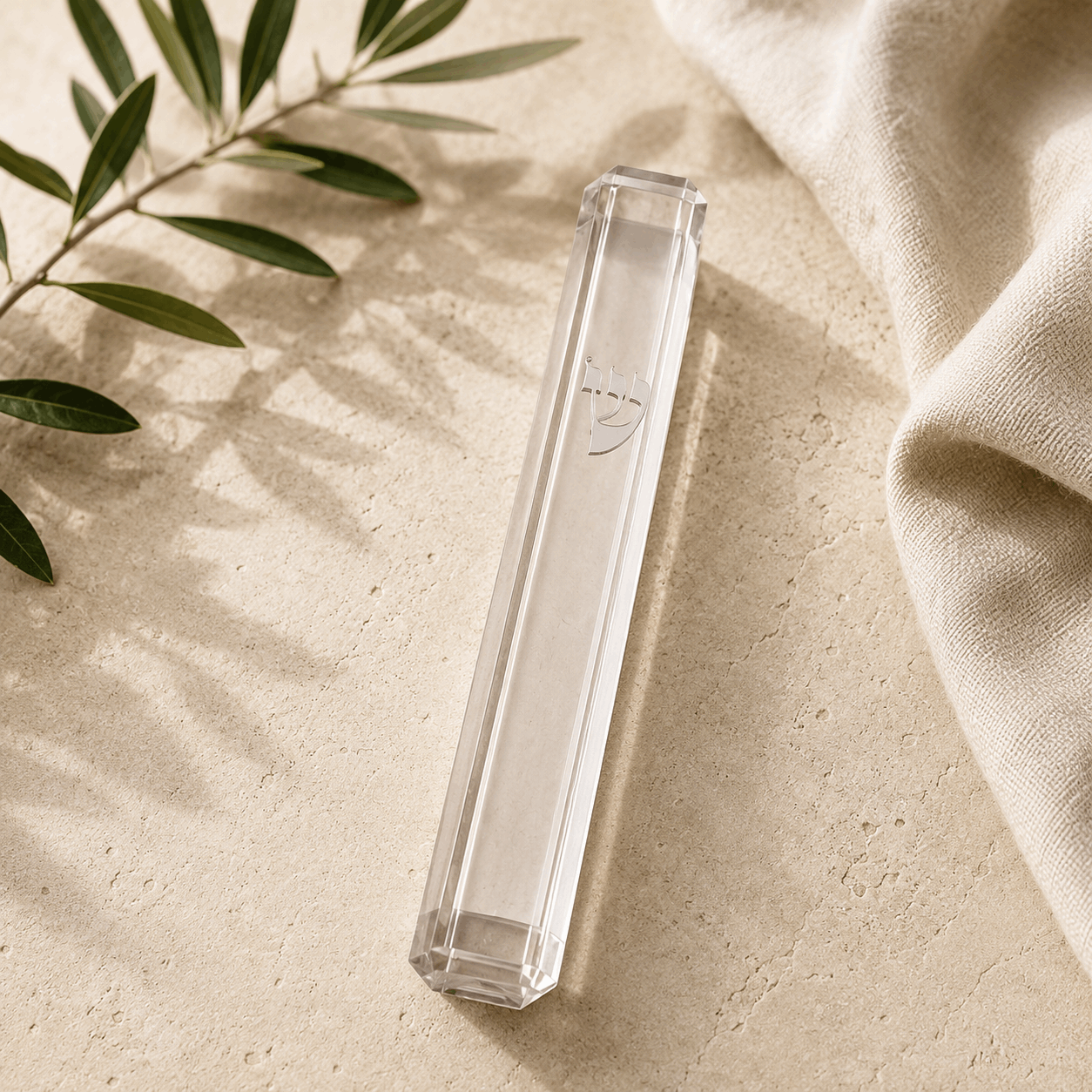 Mezuzah Case – Clear Waterproof Plastic Mezuzah | Fits 5.9" Klaf