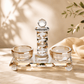 Salt Cellar – Royal Crystal & Gold Salt Set for Shabbat & Yom Tov
