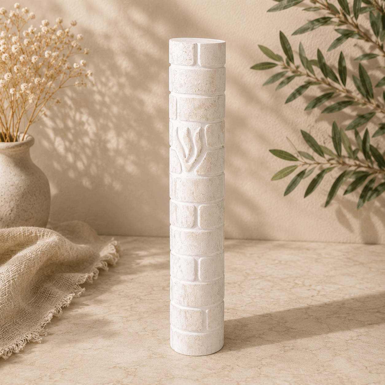 Mezuzah Case - Polymer Concrete Kotel Design