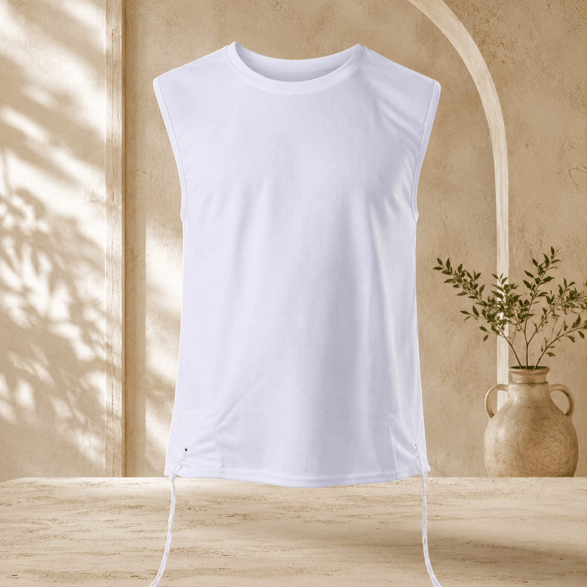 Tzitzit Undershirt – Sleeveless DryFit Exclusive Sport Tzitzit | Mishkan HaTchelet