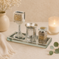 Crystal Havdalah Set with Decorative Plaque